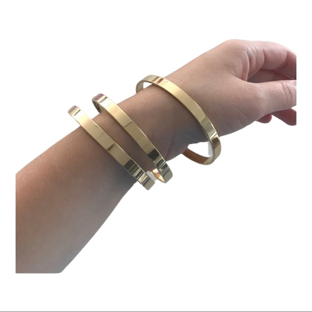 Gold Plated Bangle Bracelets - image 1